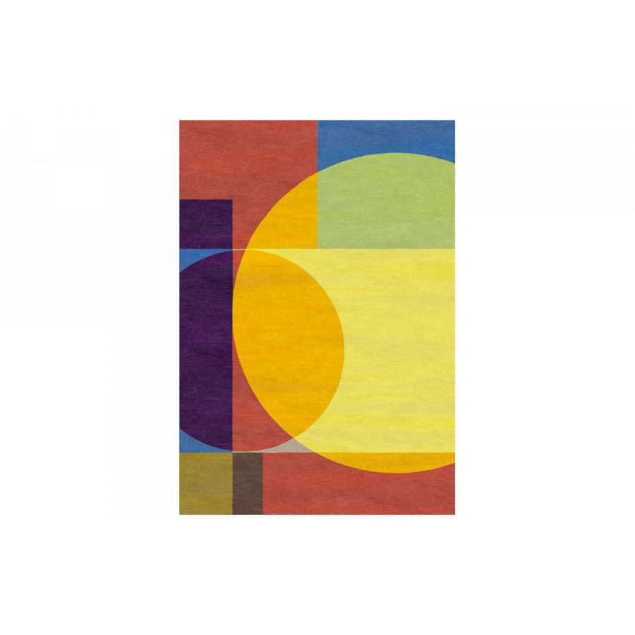 Gordian Rugs Geometric Handwoven Rug Collection 1 - Multi Color, 9" x 12"