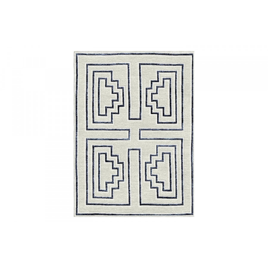 Gordian Rugs Labyrinth Modern Rug Off White - 5" x 8"