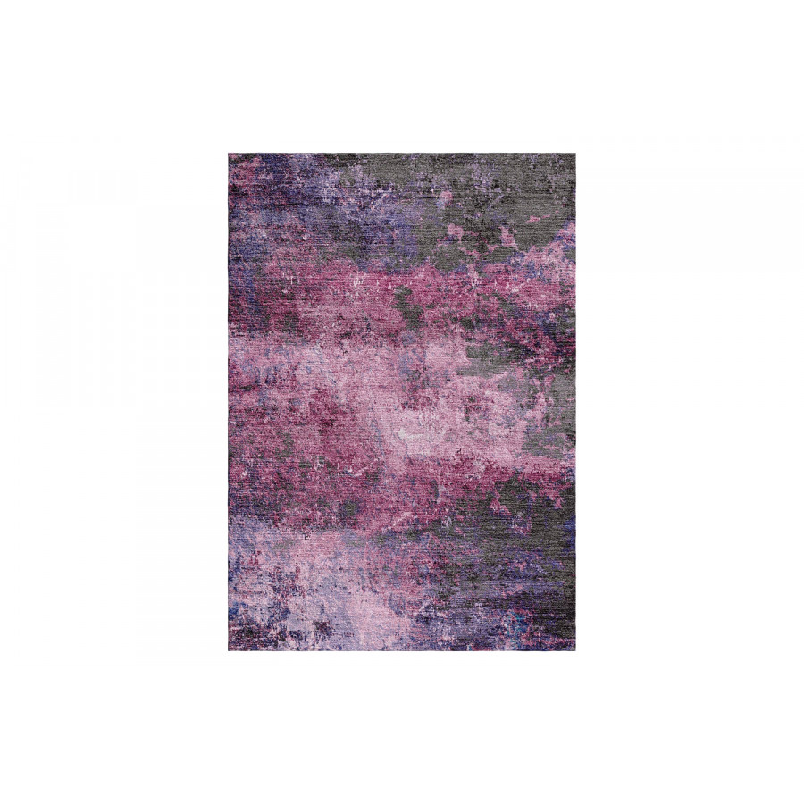 Gordian Rugs Abstract 13 Rug - Fuscia/Purple/Violet, 5" x 8"