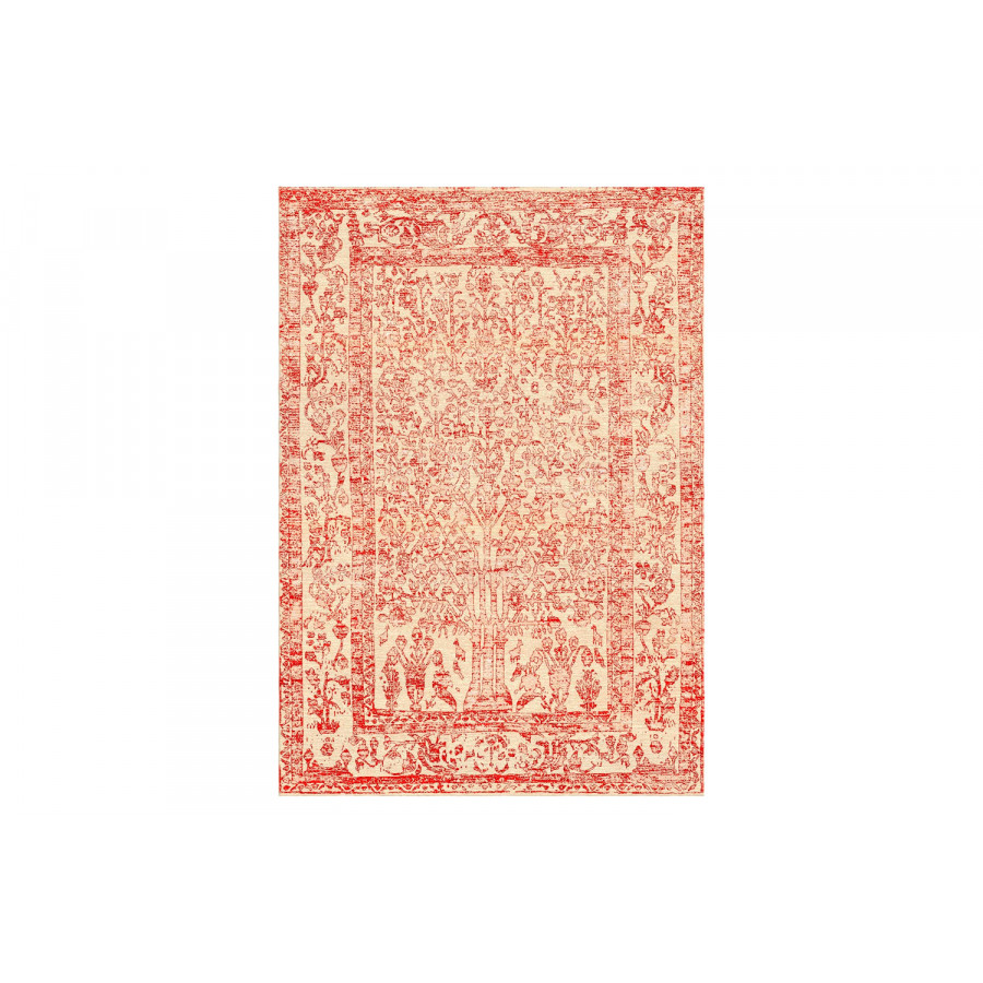 Gordian Rugs Modern Tabriz Rug 19 - Red, 5" x 8"