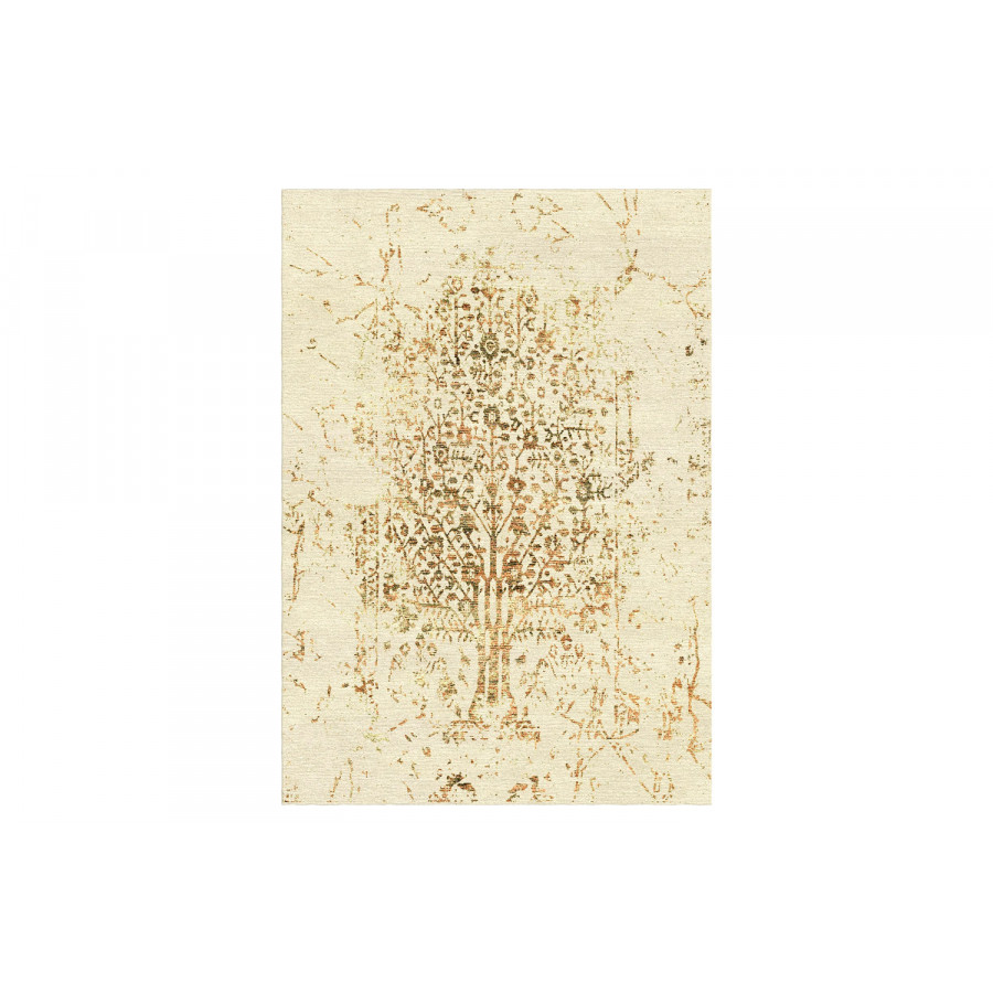 Gordian Rugs Modern Tabriz Rug 11 - Beige, 6" x 9"