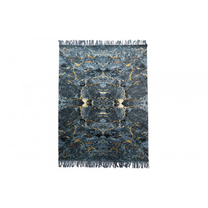 Gordian Rugs Scarab Rug Black - 5" x 8"