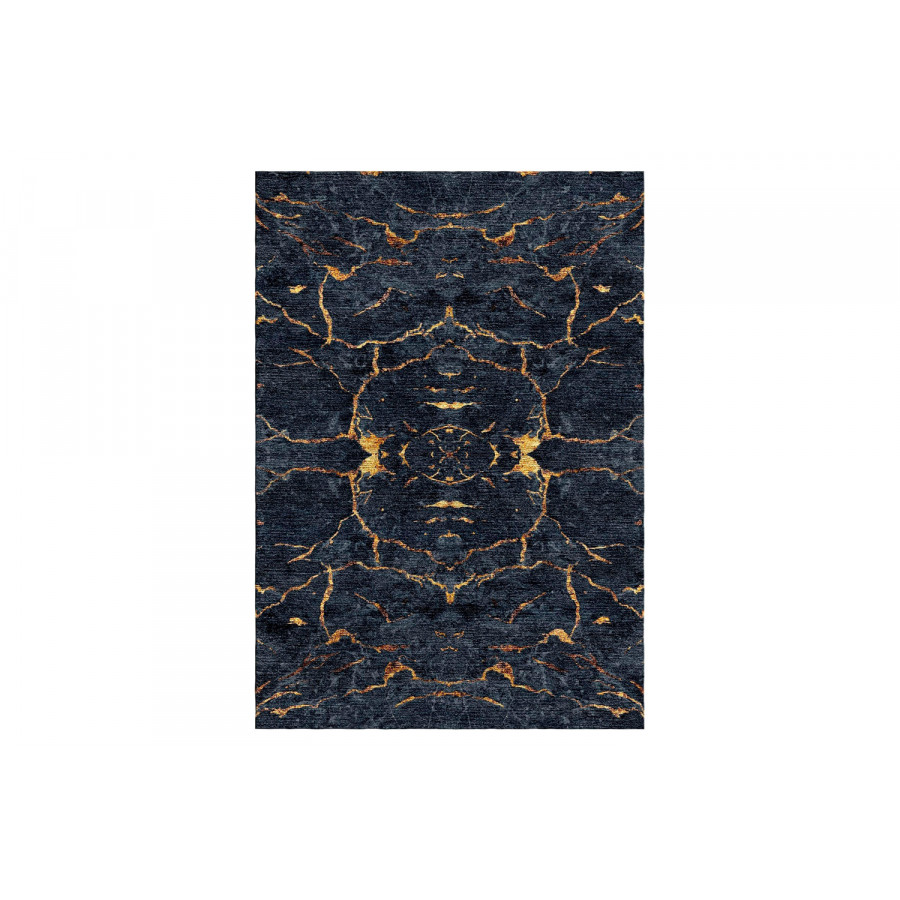 Gordian Rugs Scarab Rug Black - 6" x 9"
