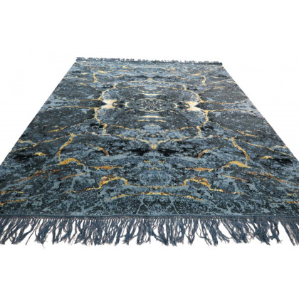 Gordian Rugs Scarab Rug Black - 6" x 9"