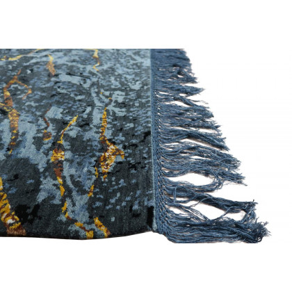 Gordian Rugs Scarab Rug Black - 6" x 9"