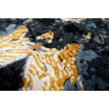 Gordian Rugs Scarab Rug Black - 6" x 9"