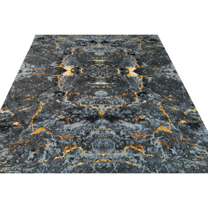 Gordian Rugs Scarab Rug Black - 10" x 14"