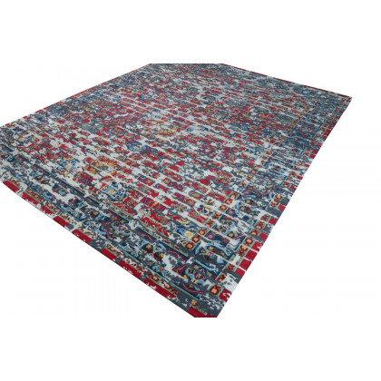 Gordian Rugs Laterem Modern Persian Rug - Multi Color/Red, 9" x 12"