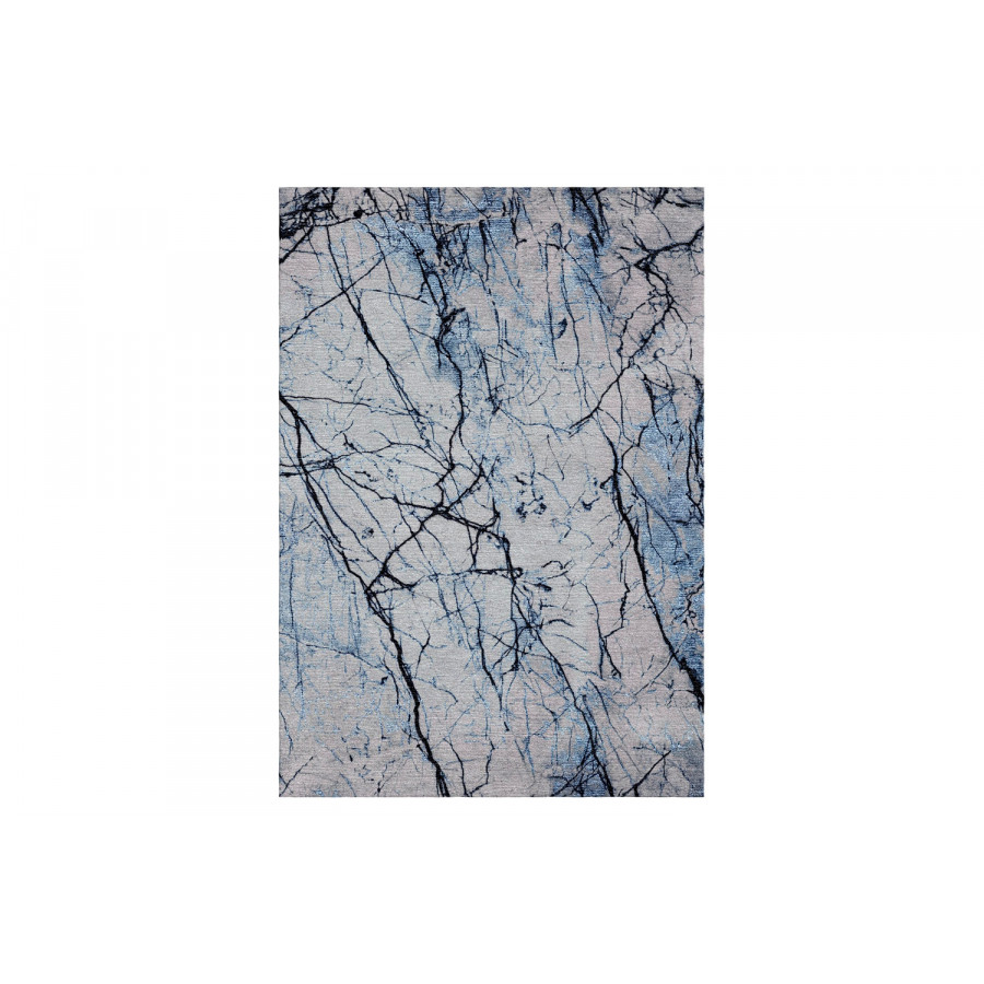 Gordian Rugs Kintsugi Contemporary Rug 4 - Multi Color/Blue, 9" x 12"