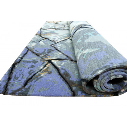 Gordian Rugs Kintsugi Contemporary Rug 2 - Multi Color, 9" x 12"