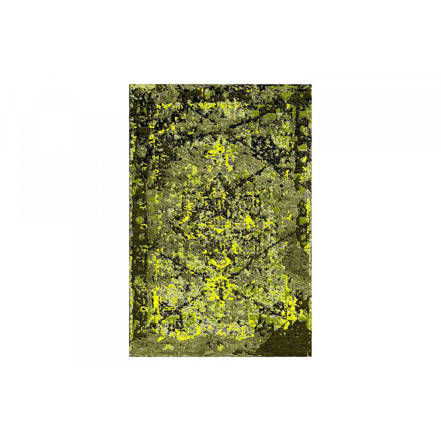 Gordian Rugs Heriz Modern Persian Rug Black And Yellow - 9" x 12"
