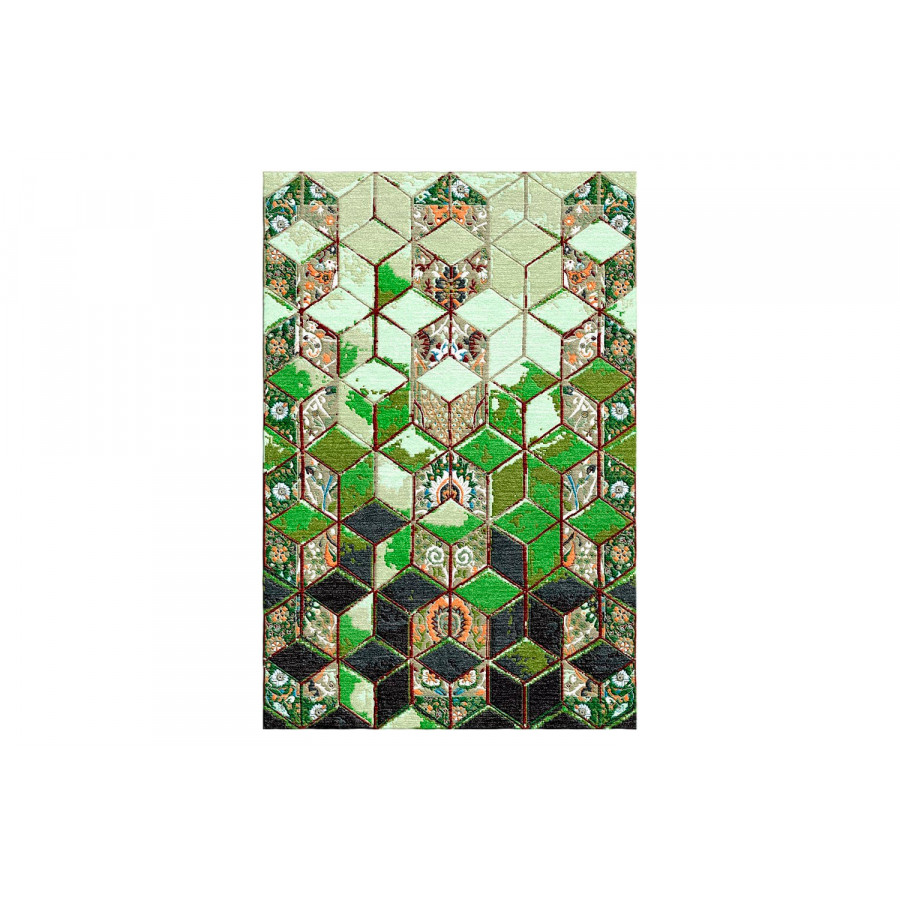 Gordian Rugs - 3D Persian Rug 3 green