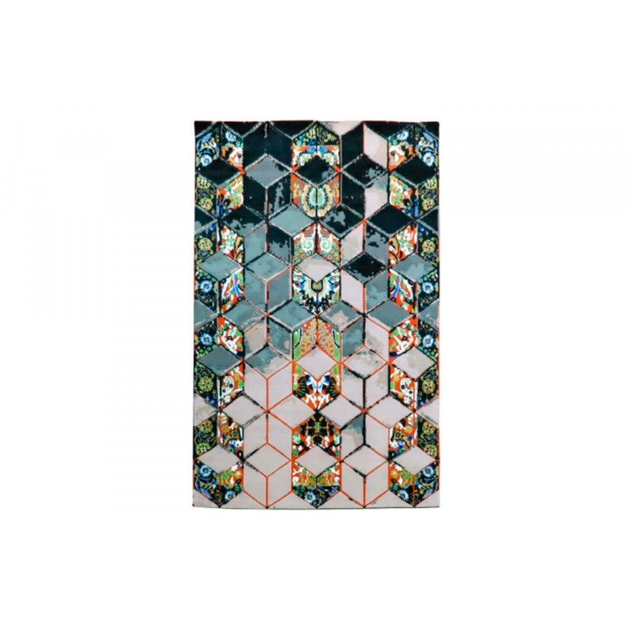 Gordian Rugs 3D Persian Rug 1 - Red, 6" x 9"