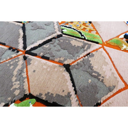 Gordian Rugs 3D Persian Rug 1 - Red, 6" x 9"