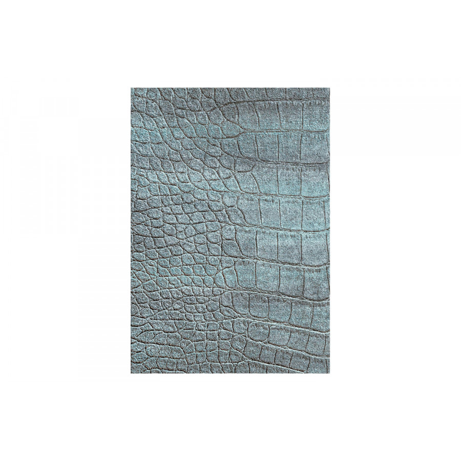 Gordian Rugs Jacaré 5 Rug - Baby Blue, 10" x 14"