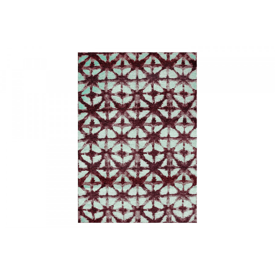 Gordian Rugs Batik Teal Gray Rug - 8" x 10"