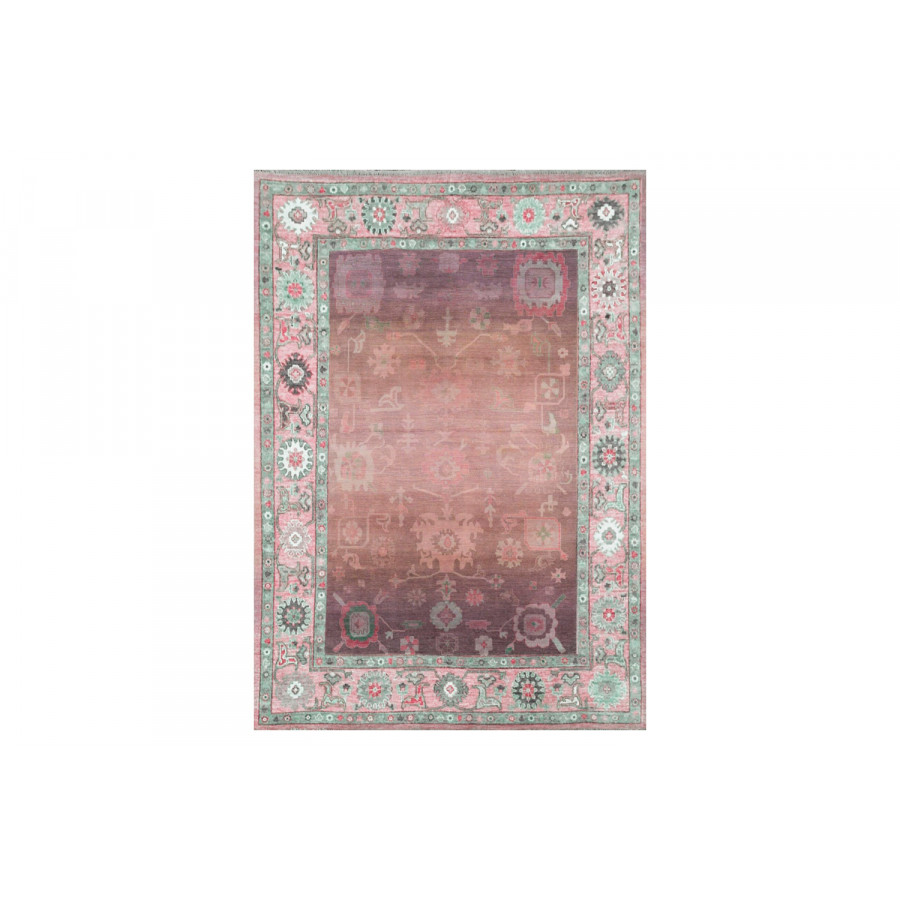 Gordian Rugs Modern Oushak 35 Rug - Pink/Purple, 5" x 8"