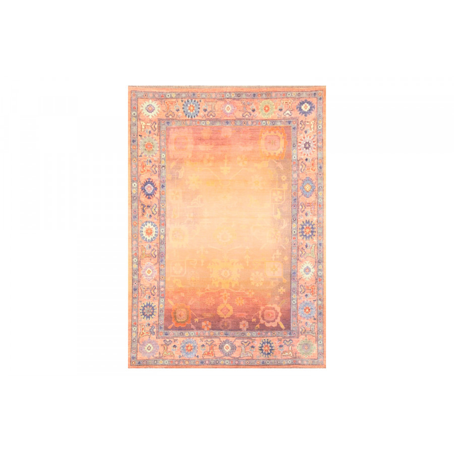 Gordian Rugs Modern Oushak 33 Rug - Peach/Yellow, 5" x 8"