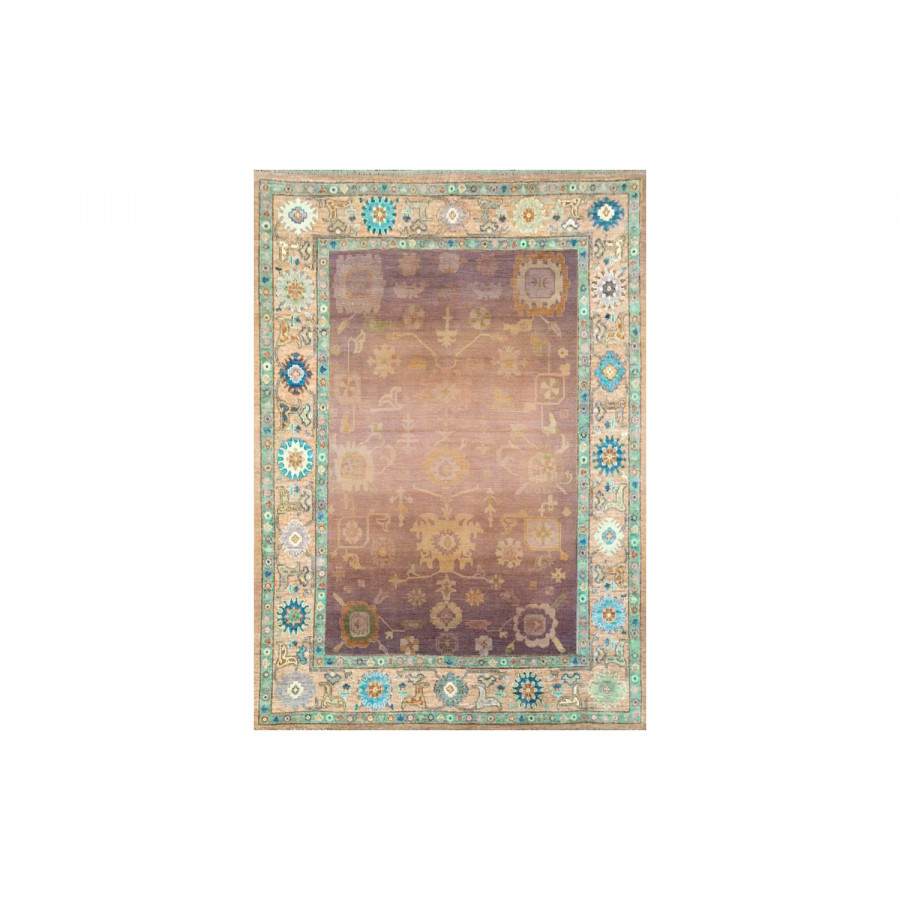 Gordian Rugs Modern Oushak 32 Rug - Brown/Neutral, 5" x 8"