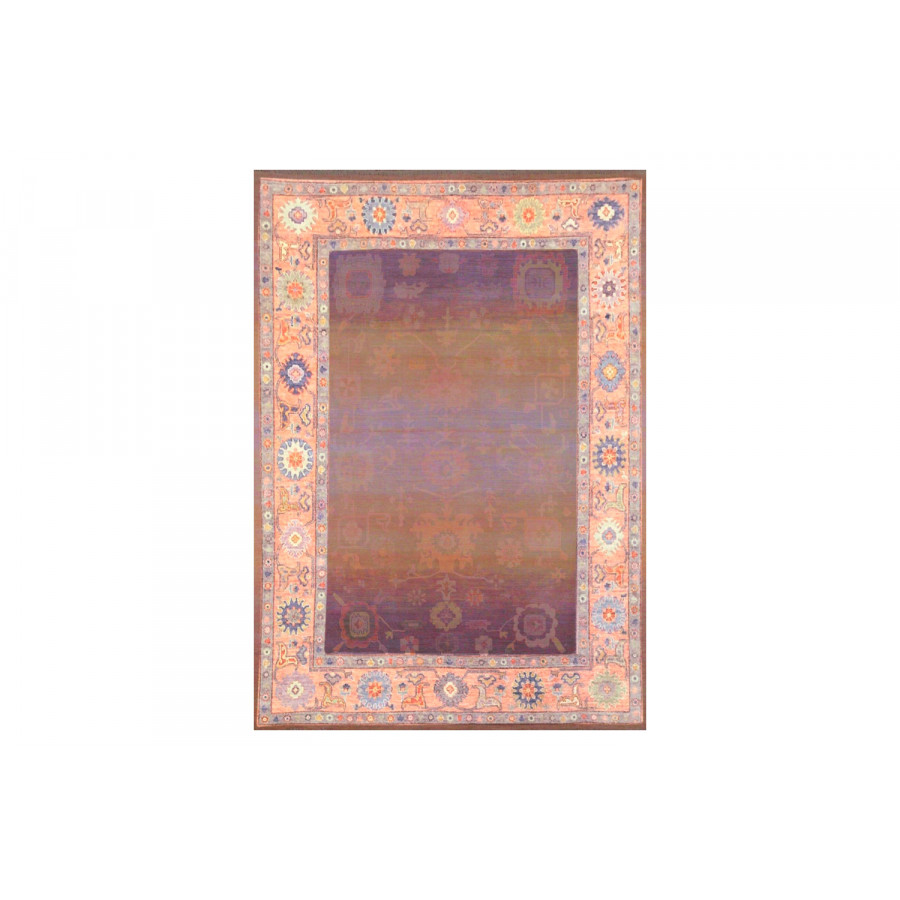 Gordian Rugs Modern Oushak 28 Rug - Violet/Peach/Multi, 5" x 8"