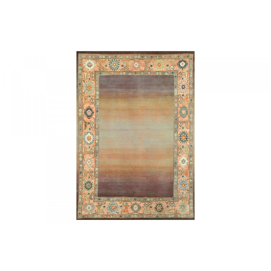Gordian Rugs Modern Oushak 26 Rug - Peach/Multi, 4" x 6"
