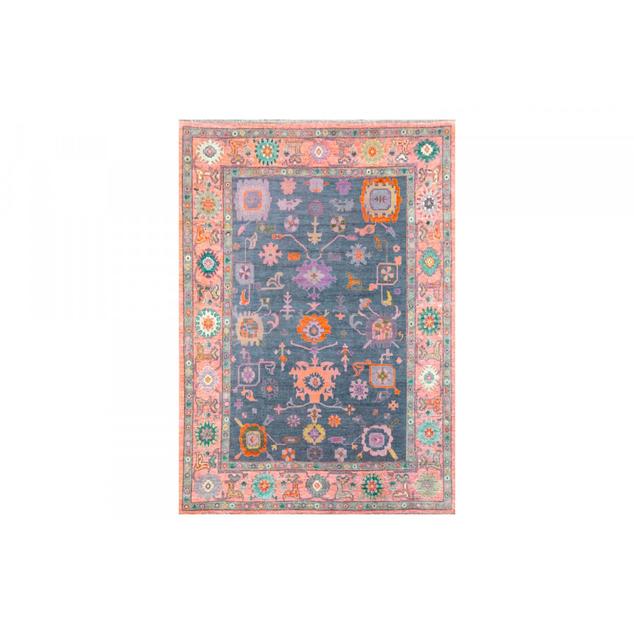 Gordian Rugs Modern Oushak 10 Rug - Pink/Violet, 5" x 8"