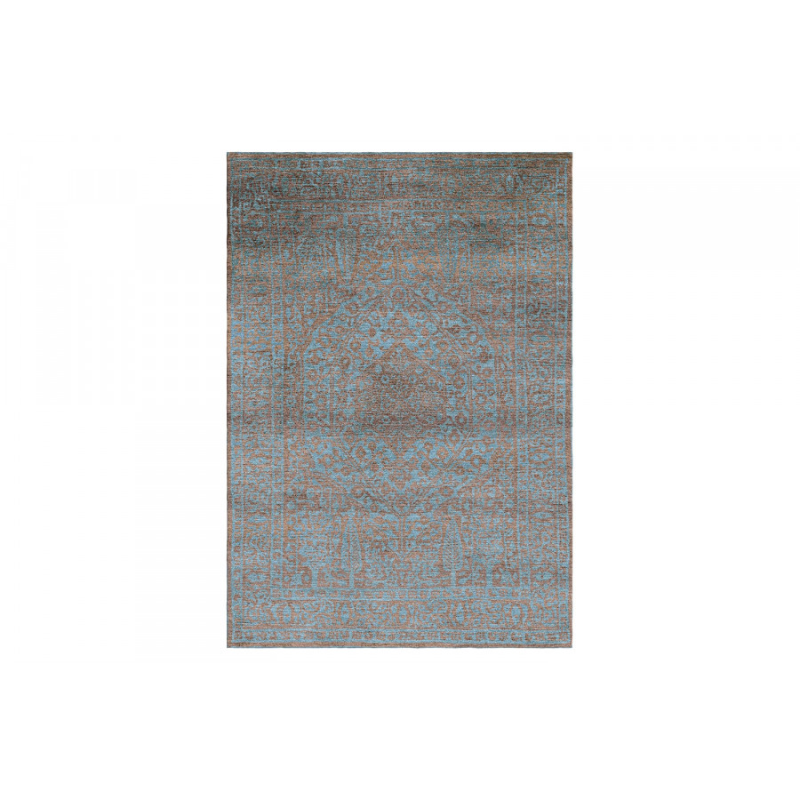 Gordian Rugs Modern Persian Rug Powder Blue And Gray - 9" x 12"