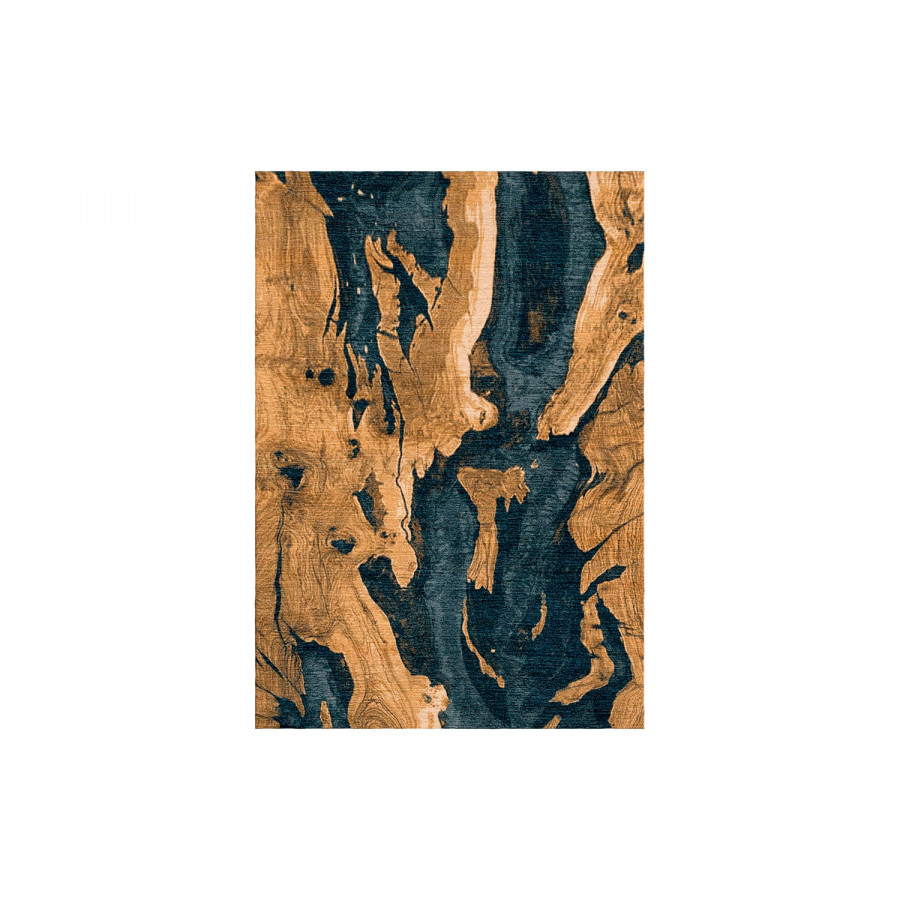 Gordian Rugs Marble Wool And Silk Rug 20 - Brown/Dark Gray, 4" x 6"