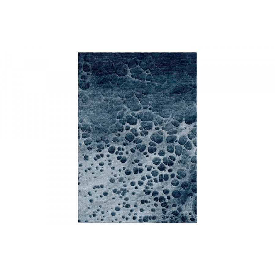 Gordian Rugs Marble Wool And Silk Rug 17 - Gray, 10" x 14"
