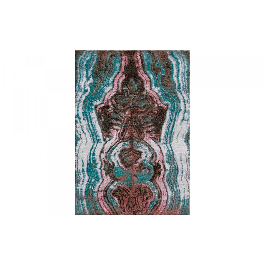 Gordian Rugs Marble Wool And Silk Rug 10 - Multi Color, 10" x 14"