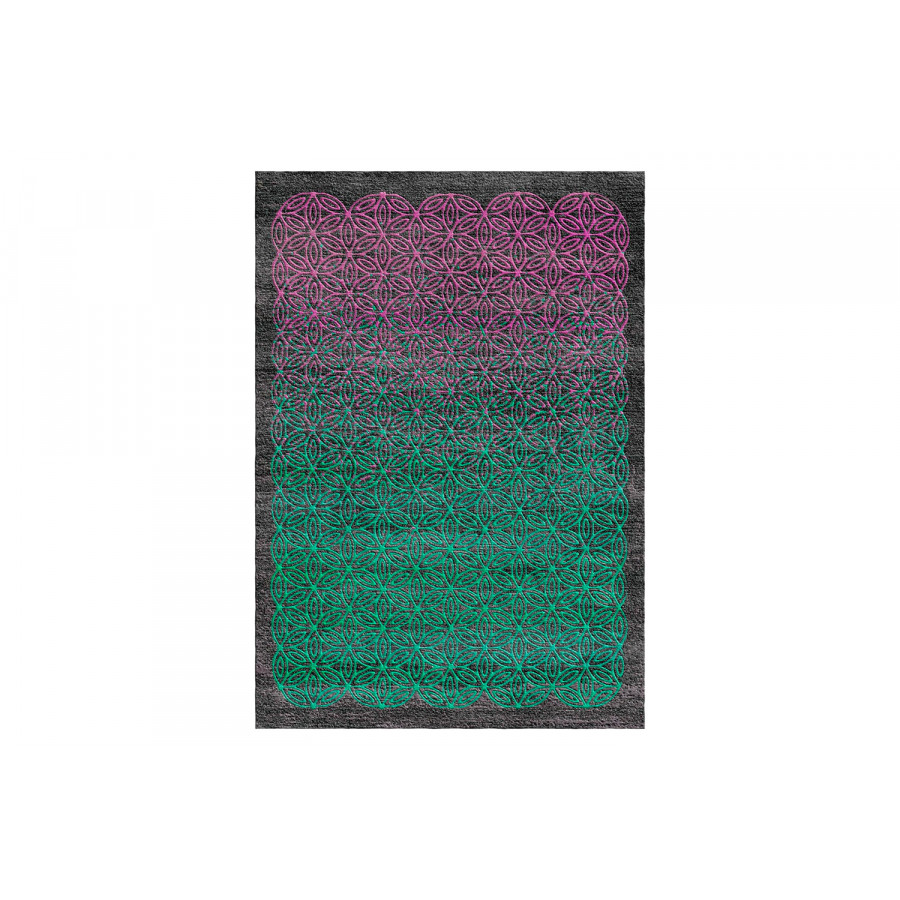 Gordian Rugs Flower Of Life Rug 6 - Multi Color, 6" x 9"