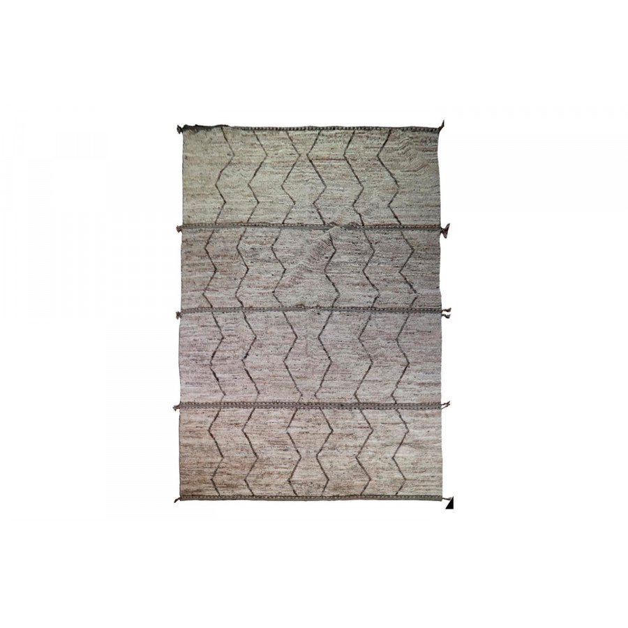 Gordian Rugs - Gray Modern Afghan Beni Ourain Rug