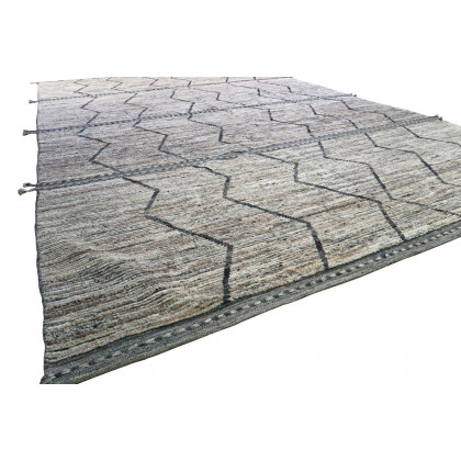 Gordian Rugs - Gray Modern Afghan Beni Ourain Rug