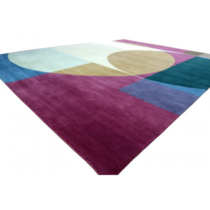 Gordian Rugs Geo6 Rug - Multi Color, 6" x 9"