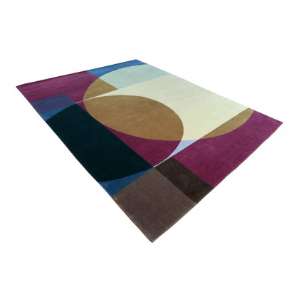 Gordian Rugs Geo6 Rug - Multi Color, 8" x 10"