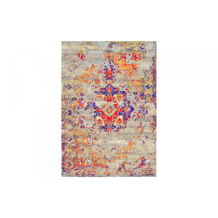Gordian Rugs Reborn Persian Heriz Rug 1 - Neutral, 10" x 14"