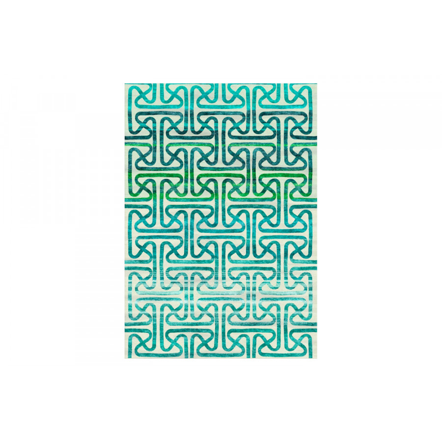 Gordian Rugs Abiral Rug Turquoise - 4" x 6"