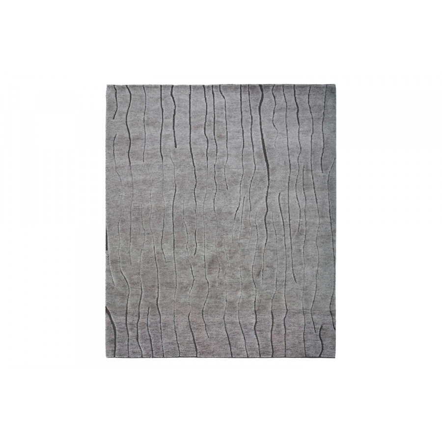 Gordian Rugs Moroccan Kasbah Rug Collection - White/Gray, 6" x 9"