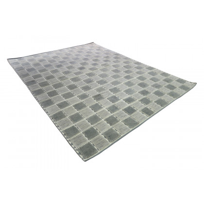 Gordian Rugs Scandinavian Checker Board Rug Gray - 8" x 10"