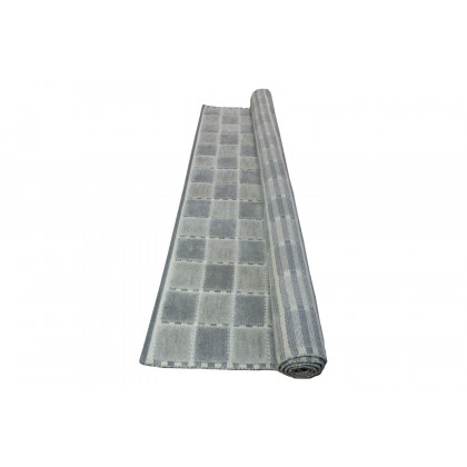 Gordian Rugs Scandinavian Checker Board Rug Gray - 9" x 12"