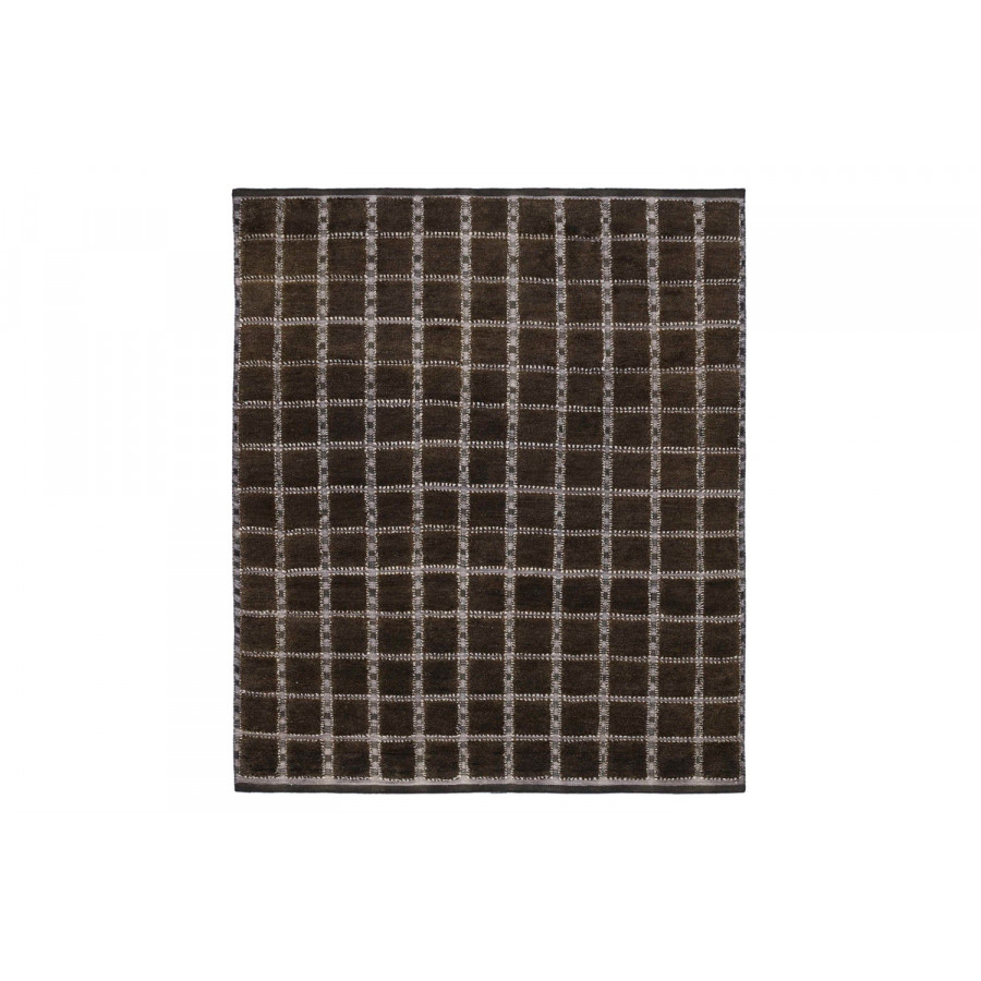 Gordian Rugs Scandinavian Checker Board Rug Green - 5" x 8"
