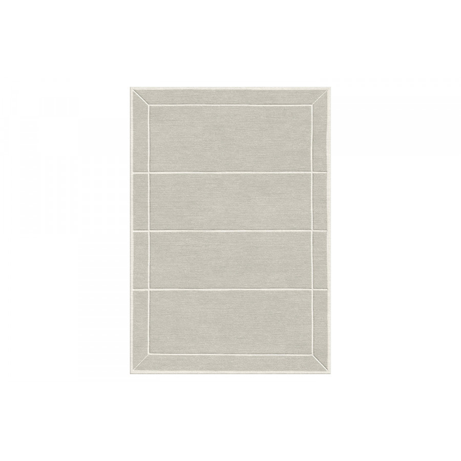 Gordian Rugs Scandinavian Minimalist Rug 7 - Gray, 6" x 9"