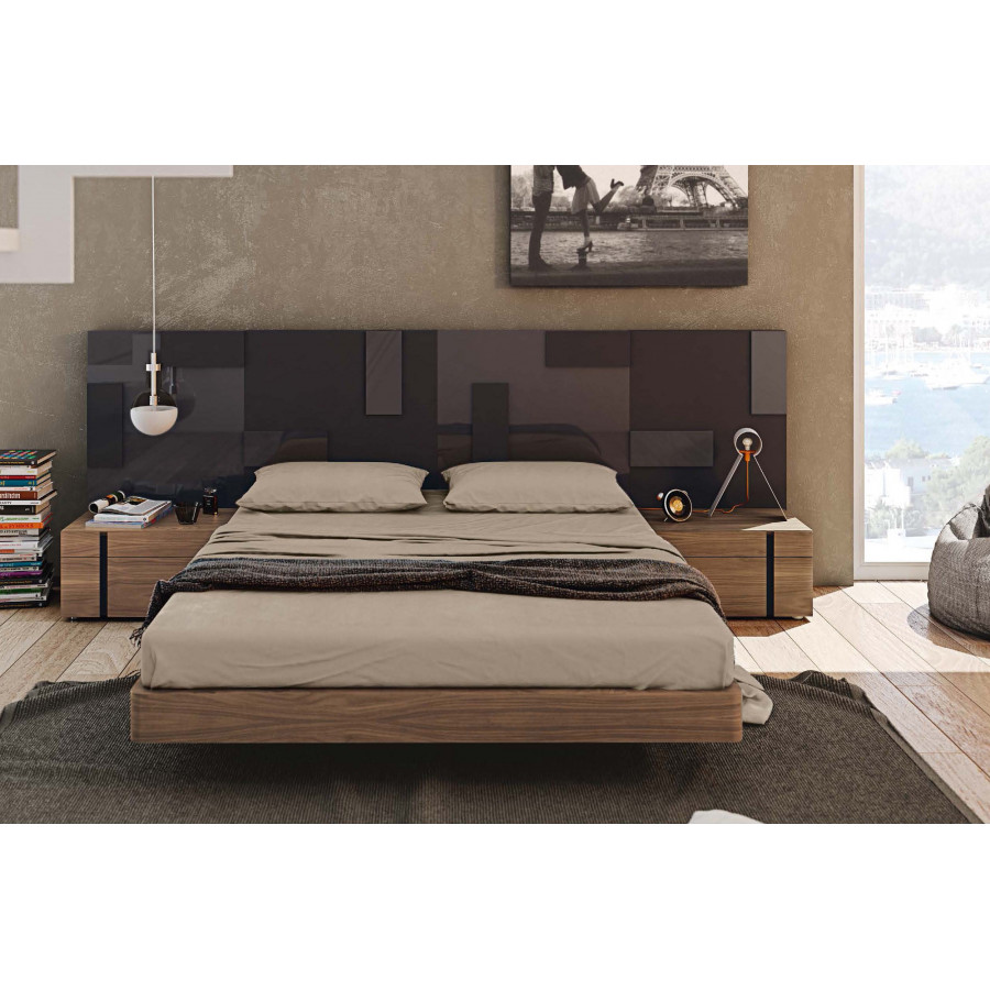 Garcia Sabate Pixel Queen Size Headboard - Grafito Matt/Grafito Brillo