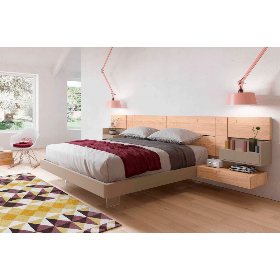 Garcia Sabate Infinity Queen Size 4 Panels Headboard - Roble Humo
