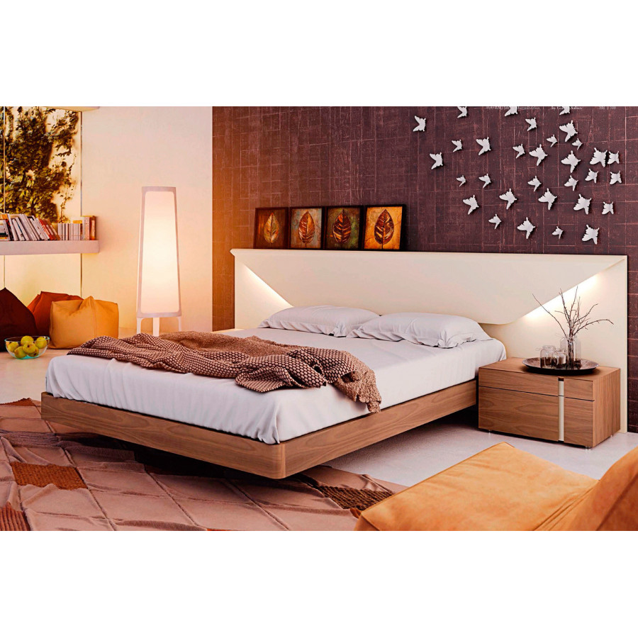Garcia Sabate Mila Queen Size Headboard with Light - Arena Matt
