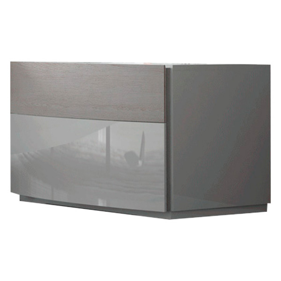 Garcia Sabate - Cordoba Nightstand in Gray High Gloss/Gray Matt