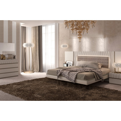 Garcia Sabate Marina King Size Bed - Cuerda Matt/Pierda Matt