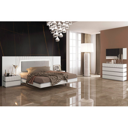 Garcia Sabate Marina Queen Size Bed - White Matt