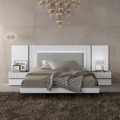 Garcia Sabate Marina Queen Size Bed - White Matt