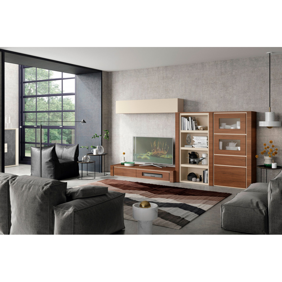 Garcia Sabate - Hardy Composition 5 TV Stand in Arena Matt/Nogal Americano